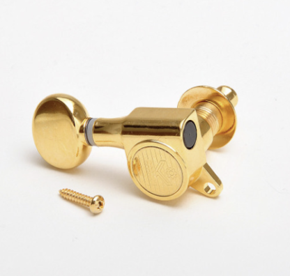 Kluson Modern "Roundback" / Oval / 6R gold