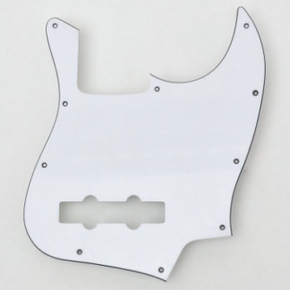 Göldo "Vintage" JazzBass-Shape Pickguard hvid 3-lag
