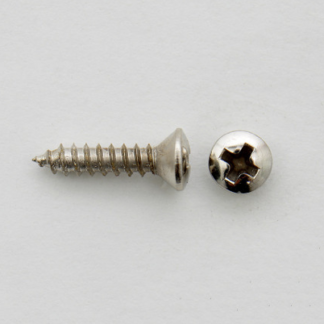 Göldo "Fender-Type" Pickguard Screws / Short nickel (50 stk) SR04C