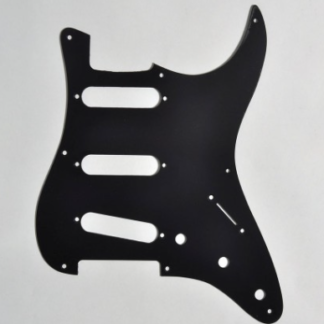 Göldo Strat-Shape Pickguard / SSS 1 lag sort