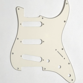 Göldo Strat-Shape Pickguard / SSS 3 lag aged white