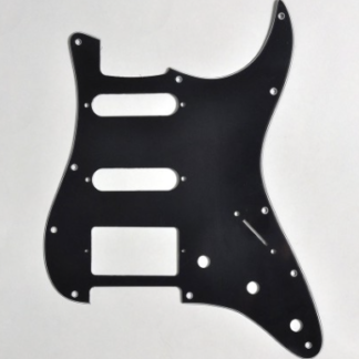 Göldo Strat-Shape Pickguard / HSS 3 lag sort