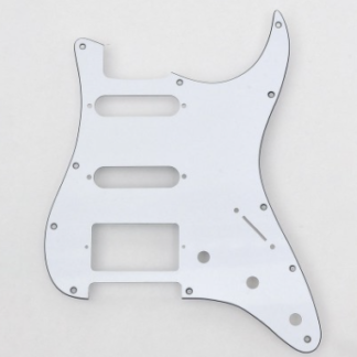 Göldo Strat-Shape Pickguard / HSH 3 lag hvid