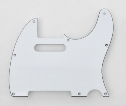 Göldo Tele-Shape Pickguard / 3 lag hvid