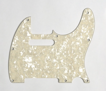 Göldo Tele-Shape Pickguard / 4 lag vintage pearloid
