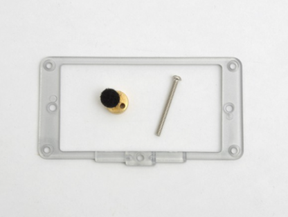 Duesenberg 3-Step Pickup Mounting Ring / Bridge Position silber plexi