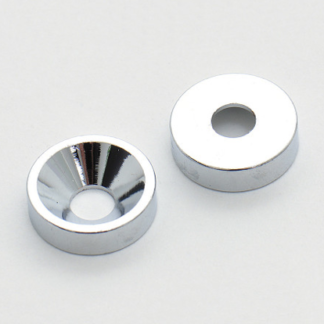 Göldo Neck Mounting Bushings / 15mm chrome (12 stk)