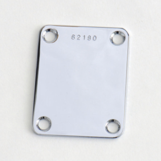 Göldo "Vintage" F-Type Neck Plate / Serial Number/ chrome