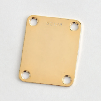 Göldo "Vintage" F-Type Neck Plate / Serial Number/ gold