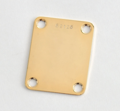 Göldo "Vintage" F-Type Neck Plate / Serial Number/ gold