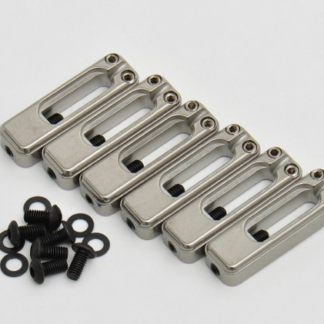 Saddle Set for Wilkinson VS100, Set of 6, satin chrome