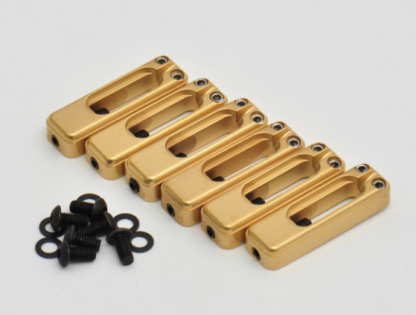 Saddle Set for Wilkinson VS100, Set of 6, satin gold