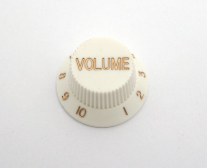 Göldo Strat-Type Potknob / Plastic / white volume