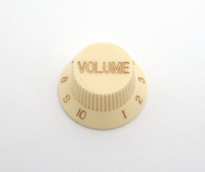 Göldo Strat-Type Potknob / Plastic / cream volume. KBSVK