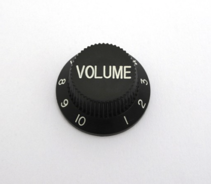 Göldo Strat-Type Potknob / Plastic / black volume. KBSVB