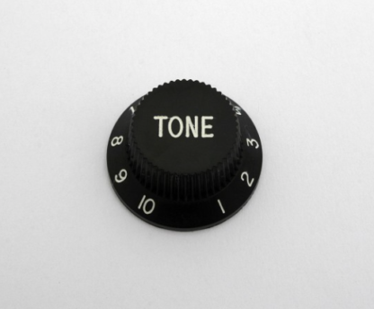 Göldo Strat-Type Potknob / Plastic / black tone. KBSTB