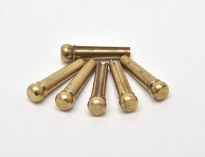 Göldo Bridge Pins (baroner) for Acoustic Guitar / Brass. HW100