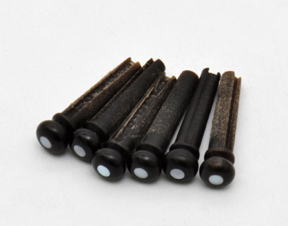 Göldo Bridge Pins (baroner) for Acoustic Guitar / Buffalo Horn. HW103