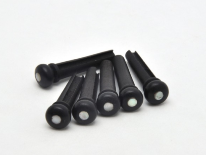 Göldo Bridge Pins (baroner) for Acoustic Guitar / Ibenholt. HW101