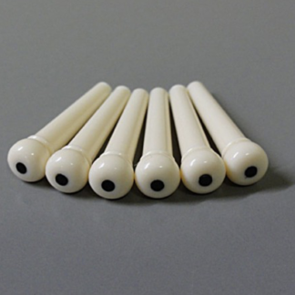 Göldo Bridge Pins (baroner) for Acoustic Guitar / "Ivory". HW106