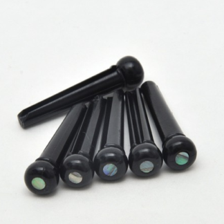 Göldo Bridge Pins (baroner) for Acoustic Guitar / Synthetic black. HW102