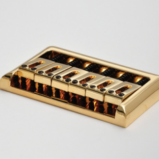 Göldo "Xtra Heavy" Hardtail Bridge / 6-String gold