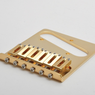 Göldo "Modern" Tele-Type Bridge / Brass gold