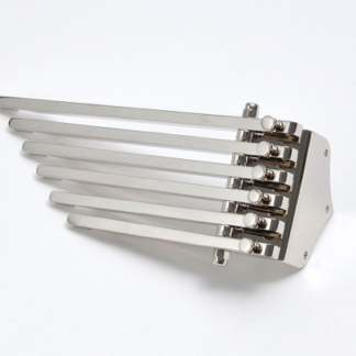 Göldo "6-Finger Deluxe" Trapez Tailpiece nickel