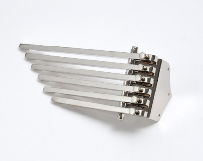 Göldo "6-Finger Deluxe" Trapez Tailpiece nickel