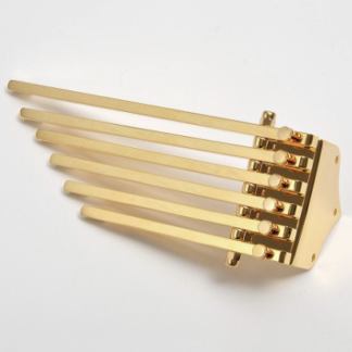 Göldo "6-Finger Deluxe" Trapez Tailpiece gold