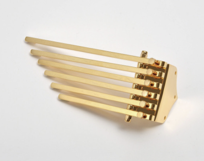 Göldo "6-Finger Deluxe" Trapez Tailpiece gold