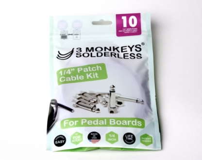 3 Monkeys Solderless Patch Cable Kit / 6 plugs, 1,8m cable