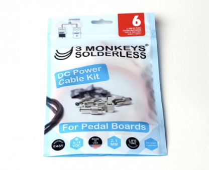 3 Monkeys Solderless Power Cable Kit / 10 plugs, 3m cable