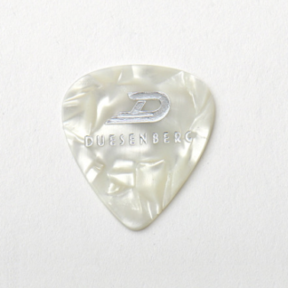 Duesenberg plectrum celluloid white (10 pack)