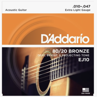 D'Addario EJ10 Bronze extra light