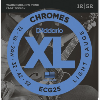 D'Addario ECG25, Chromes Flat Wound 12-52
