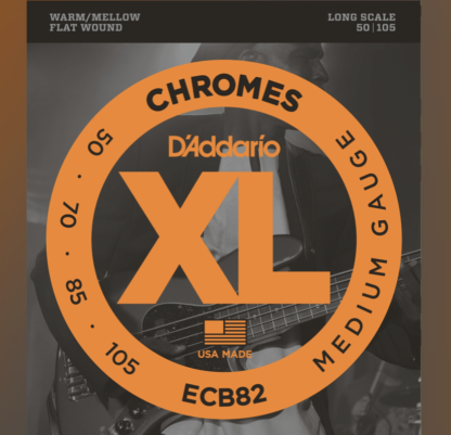 D'Addario ECB82 Medium 050 - 105 flat wound