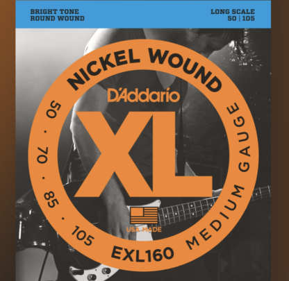 D'Addario EXL160 Medium 050 - 105 round wound
