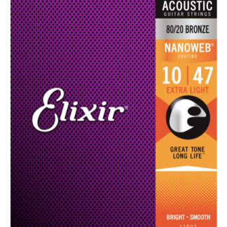 Elexir Nanoweb Bronze 80/20 Acoustic 10-47