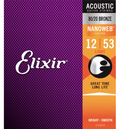 Elexir Nanoweb Bronze 80/20 Acoustic 12-53