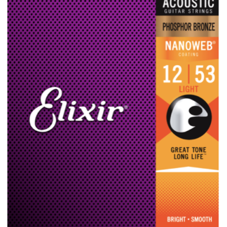 Elexir Nanoweb Phosphor Bronze Acoustic 12-53