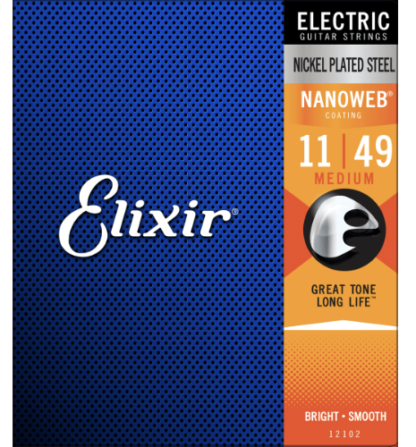 Elexir Nanoweb Nickel Steel 11-49