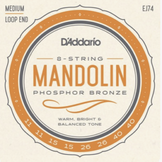 D'Addario EJ74 011 - 040 phosphor bronze mandolin strings