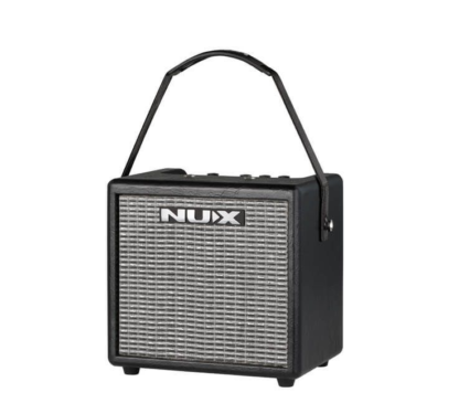 Nux Mighty 8BT guitarforstærker m. mikrofonindgang, rytmeboks og Bluetooth.