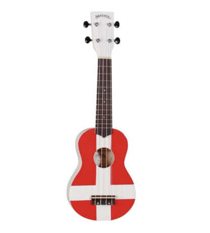 Santana 01 DK ukulele Dannebrog