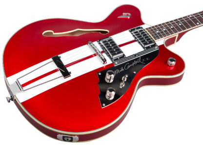 Duesenberg Alliance Series Mike Campbell Hollow Red / DCF-MC-HLW - Image 2