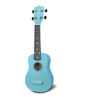 Reno RU150-LBL ukulele blå m. taske