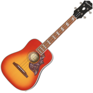 Epiphone Hummingbird Ukulele Tenor FC m. pickup og taske.
