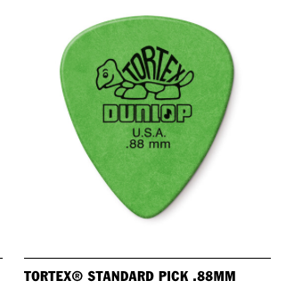 Dunlop TORTEX® STANDARD PICK 0.88mm