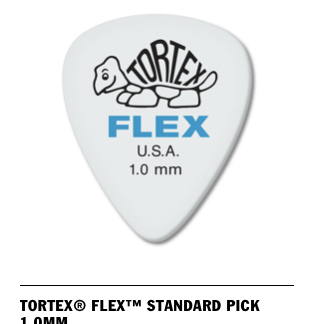 Dunlop TORTEX® FLEX STANDARD PICK 1.0 mm